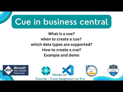 cue in business central | how to create a cue in business central |cue in business central with demo