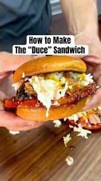 How to Make The "Duce" Sandwich #bbq #sandwich #pulledpork #bologna #bbqsandwich