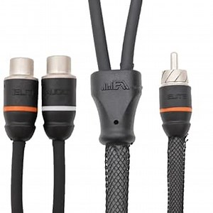 Elite Audio EA-PRMY2F Premium 2-Ch Oxygen Free Copper RCA Y-Adapter - 1.5ft. Dual Female to Male Twisted Pair with Noise Reduction