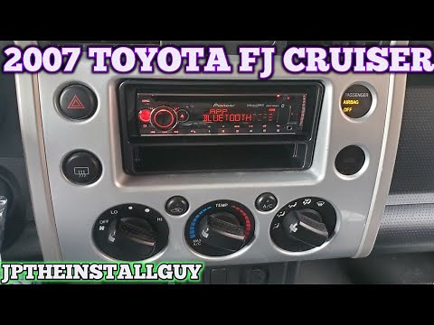 2007 toyota fj cruiser radio removal/replacement with pioneer cd player