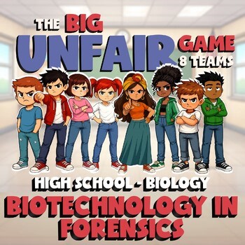 Biotechnology in Forensics BIG UNFAIR GAME - No Prep Biology Science Review