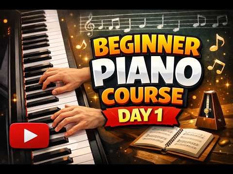 Beginner Piano Course - Day 1 Keyboard Fundamentals Every Beginner Must Know