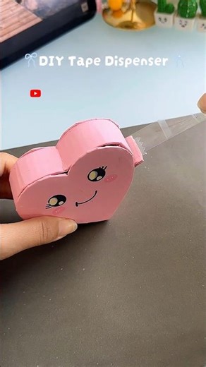 DIY Tape Dispenser 😍✨#shorts #art #diy #muktaartandcraft #youtubeshorts