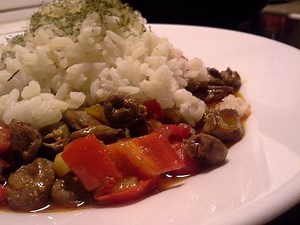 Chicken Hearts Stir and Fry
