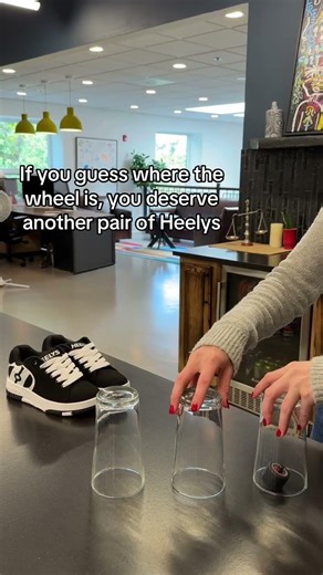HARD: GUESS which cup has the wheel 😲 #heelys