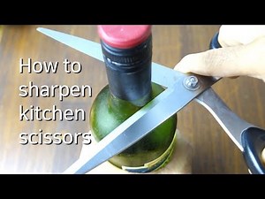 How to sharpen scissors