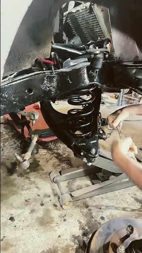 1968 Corvette front coil spring installed in less than 36 seconds !!