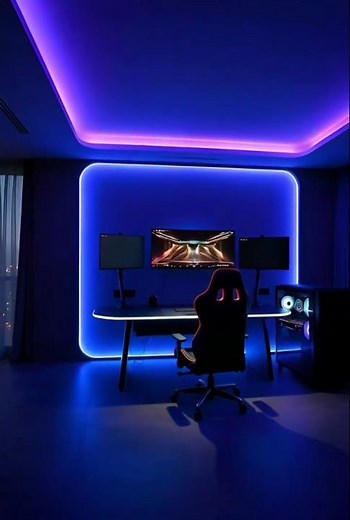 Dream Gaming Room Design 2026 | Futuristic RGB LED Setup