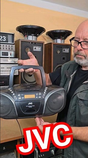 JVC CD portable system RC-EZ55 - radio cassette recorder with CD player‪@Angelicaaudio‬