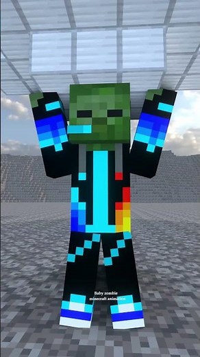 JJ can lift an entire mountain 😲😲😲 #minecraftanimation