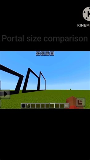 portal size comparison #minecraft #viral #shorts