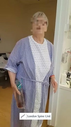 2 hours after Lumbar Decompression for Spinal Stenosis and stabilisation surgery | London Spine Unit