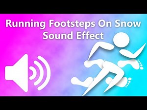 Running Footsteps On Snow Sound Effect