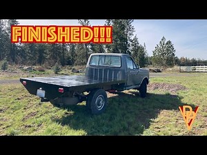 OBS Ford F250 Flatbed Build Part 3: Lights, Fuel Fillers and Paint!