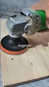 easy sanding of table boards using a grinder#woodworking #diy #carpentry