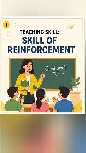 Skill of Reinforcement in Microteaching Explained 🌟 | B.Ed Shorts