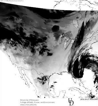 Hurricane Sandy from Beginning to End Space Satellite Amazing #2