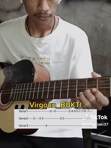 Tutorial Gitar: Melodi & Chord Virgoun - Bukti | Tab & Tutorial
