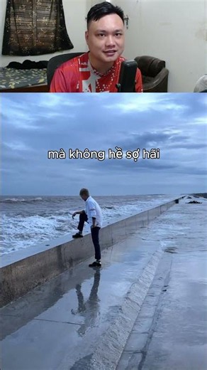 This guy isn't afraid of the waves