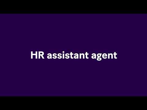Build an AI Agent for an HR Assistant