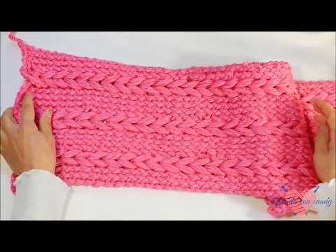 Bufanda tejida con telar, y a mano calientita facil DIY