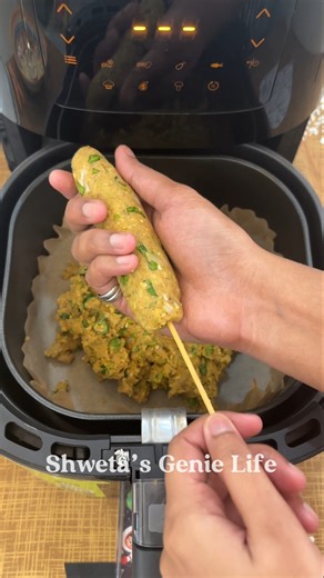 Healthy High Protein Veg Kabab Recipe in Air Fryer😋#shorts #viral #trending #youtubeshorts #ytshorts