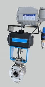 [Hot Item] High Precision Flanged Pneumatic V-Port Control Valve for Process Industries