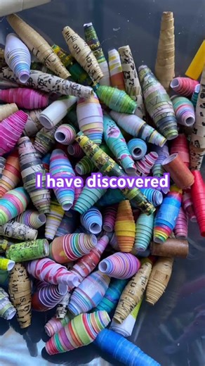 I think I’m addicted to making paper beads! #papercrafts #paperbeads