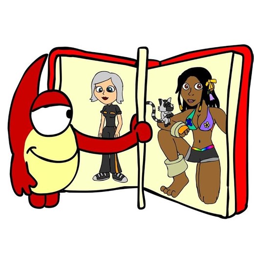 (1000TH SKYLANDERS FAN ANIMATION)Trigger Happy reads a waifu book #Skylanders