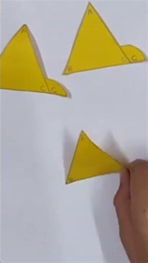 Exterior Angle Property of Triangle #viral #trending #maths #shorts #activity