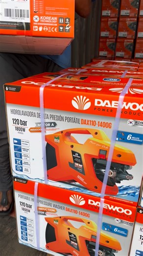 🇰🇷 DAEWOO Induction Motor High Pressure Cleaner 👍 Short Gun / 5 Meter Hose 👍 1x ADJUSTABLE Lance 🇰🇷 KOREA Tech Model DAX110-1400G Power 1400W ( INDUCTION Motor ) Pressure 120 bar Water Flow 432 liter/ h Hose Length 5 meter Voltage 240V -50Hz/60Hz Daewoo High Pressure Cleaner Waterjet #Daewoo #waterjet #washer #highpressurewasher #HighPressureCleaning | My Power Products