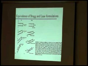 Introduction to Crystallography: Lecture 6 — Diffraction