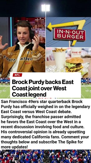 ​49ers QB Brock Purdy Chooses East Coast Over West Coast! 🏈 #49ers #BrockPurdy #NFL