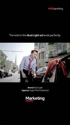 Marketing Minutes on Instagram: "What happens when a man’s love for beer goes way beyond casual? Bud Light’s classic ad “My Baby” (also known as The Bud Light Love Story) hilariously reimagines parental devotion — except the baby is a case of Bud Light. Directed by Chris Smith and produced by Sugar Film Production, the film follows a man who treats his beer like his own child, taking it everywhere and guarding it with his life. A tongue-in-cheek ode to loyalty, it remains one of Bud Light’s most