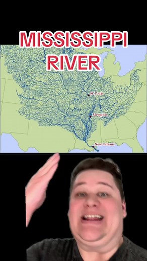 Mississippi river map #history #map #mississippi #fyp | mississippi river