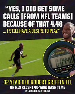 RG3 back to the NFL?? A recent 40-yard dash at a charity event shows he's still got the quickness. | NFL on CBS