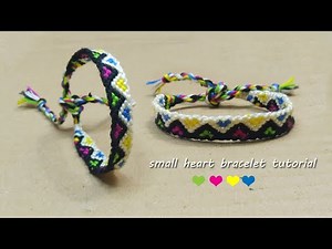 Small Heart Bracelet Tutorial ❤️Love Heart Bracelet Pattern Step by Step
