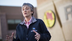Air Force Secretary Heather Wilson makes stop at Nellis — VIDEO