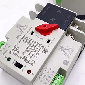 110V 100A Dual Power Automatic Transfer Switch with PC and Silver Contacts P ATS Generator Transfer Changeover Switch for Mounting, PZ30