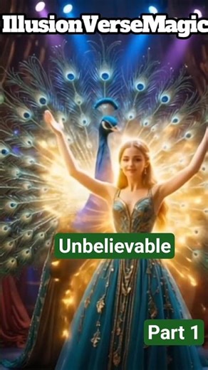 Mind-Blowing Girl to Peacock Transformation in Circus! 🦚✨ Epic Magic Illusion