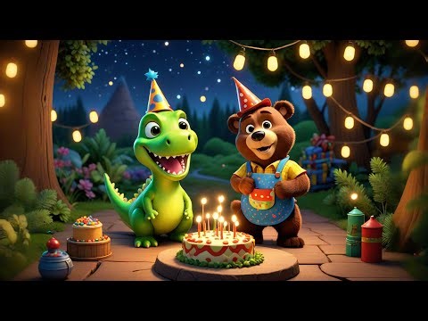 Happy Birthday Dinosaur — Cake Party Song! | Fun Dino Birthday Rhyme for Kids | Celebration Song