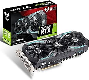 maxsun GeForce RTX 2060 Super iCraft 8GB 256-Bit GDDR6 Computer Graphics Cards GPU for Gaming PC with 3 Fans Performance Cooling & RGB Lighting