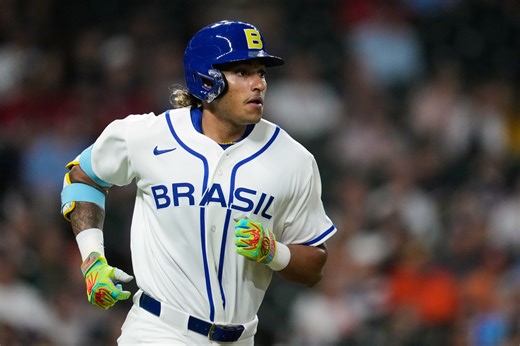 Like father, like son: Lucas Ramirez hits 2 homers for Brazil in WBC with dad Manny Ramirez watching - WTOP News