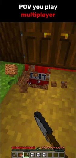 POV you play multiplayer #minecraft #fyp #viral #meme #gaming