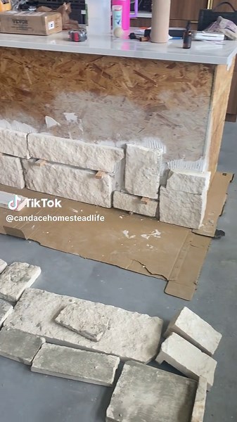 Transforming our kitchen island with a stone backsplash! Loving the DIY journey. 🏡✨ #KitchenIsland #StoneBacksplash #DIYHomeProject #HomeImprovement #TexasLiving #HillCountryHomes #MorganWallen #PostMalone #TikTokDIY #HomeRenovation #KitchenDesign #DIYStoneWork #HomeInspiration #RusticKitchen #TexasHomes