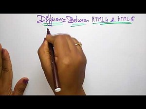 Html4 and Html5 difference | HTML | Lec-02 | Bhanu Priya