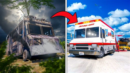 Repairing ABANDONED Truck in GTA 5 RP! | Ace2k7