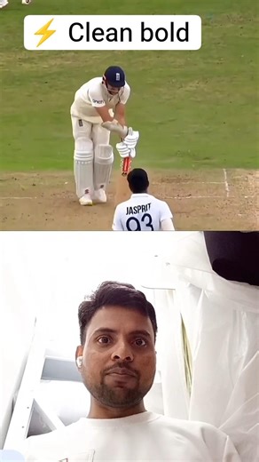 💥 Boom Boom Bumrah! 😱 Jasprit Bumrah ne England Batsman ko Clean Bowled 🏏🔥 | Cricket Short