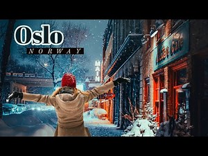 Oslo, Norway 🇳🇴- Snow Walk - 4K/60fps HDR - Walking Tour