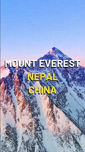 Mount Everest: The Ultimate Adventure Destination 🌍 #mounteverest